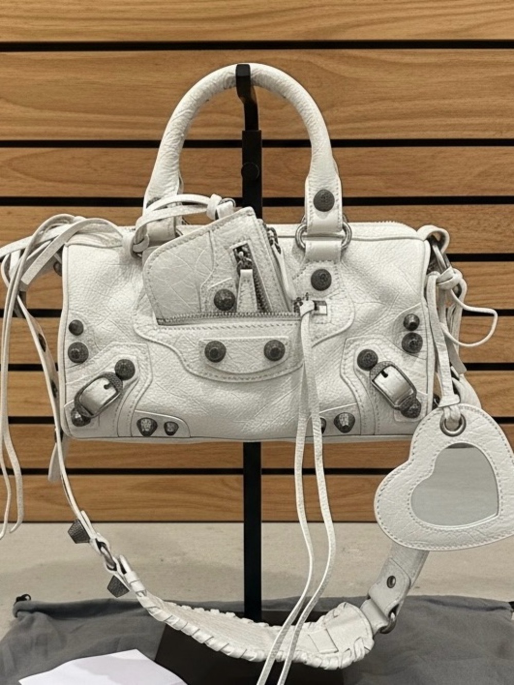 Le City Mini - White with Silver Hardware